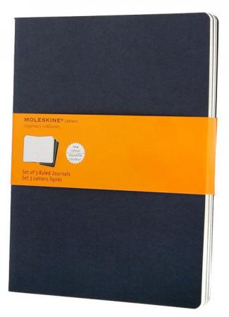 

Блокнот Moleskine CAHIER JOURNAL CH221 XLarge 190х250мм обложка картон 120стр. линейка синий индиго