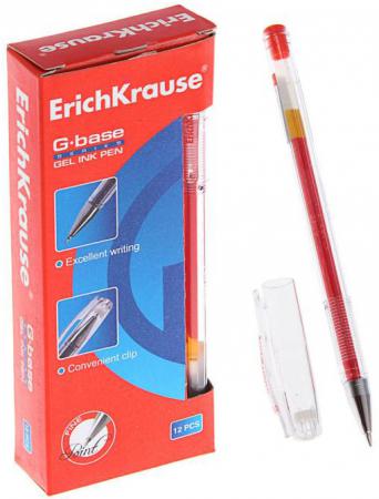 

Гелевая ручка Erich Krause G-Base красный 0.5 мм 30937