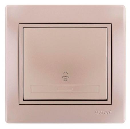 

Кнопка LEZARD 701-3030-103 серия скр.проводки Мира звонка жемчужно-белый перламутр