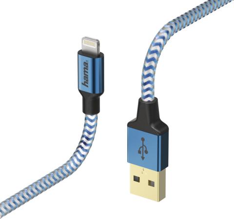 

Кабель Hama 00178300 Lightning (m) USB A (m) 1.5м синий