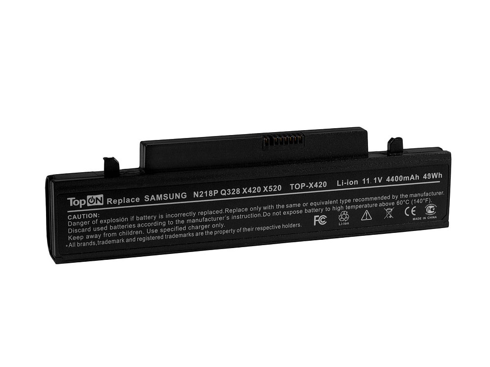 

Аккумулятор для ноутбука TopON TOP-X420 для Samsung N210, N210P, NP-N210, N218, N218P, N220P, N220, NB30, X318, X320, X418, X420, X520, Q330 Series - 11.1V 4400mAh