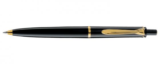 

Ручка шариковая Pelikan Elegance Classic K200 (996686) черный/позолота M черные чернила подар.кор.