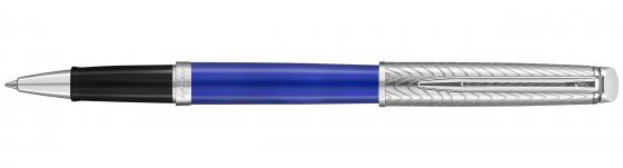 

Ручка роллер Waterman Hemisphere Deluxe (2043219) Blue Wave CT черные чернила подар.кор.