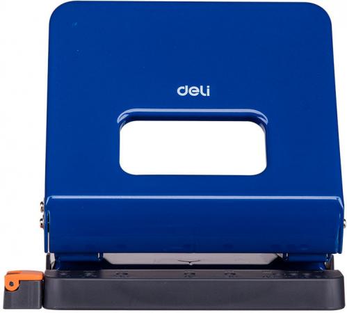 

Дырокол Deli E0142blue макс.:25лист. металл синий отв.:2 с линейкой