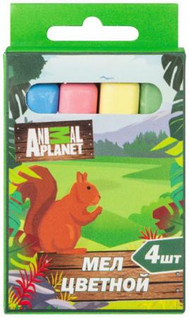 

Мелки цветные, школьные, ANIMAL PLANET, вд-лак, 4 шт.
