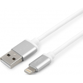 

Кабель для Apple Cablexpert CC-S-APUSB01W-3M, AM/Lightning, серия Silver, длина 3м, белый, блистер