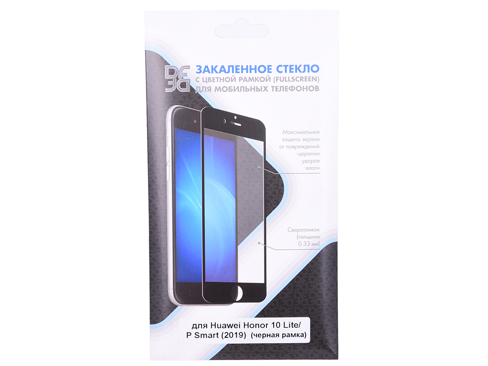 

Закаленное стекло с цветной рамкой (fullscreen) для Huawei Honor 8X Max DF hwColor-84 (black)
