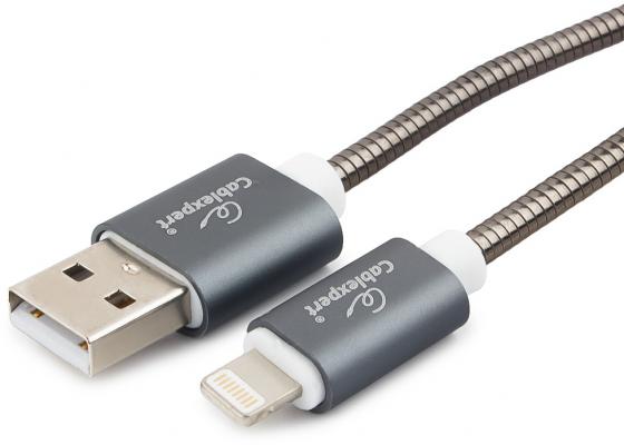 

Кабель для Apple Cablexpert CC-G-APUSB02Gy-1.8M, AM/Lightning, серия Gold, длина 1.8м, титан, блисте