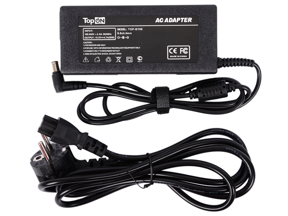 

Зарядное устройство для ноутбука TopON TOP-SY06 Sony Vaio PSG, VGN, SVE17, SVF15, SVJ2021 Series. 19.5V 4.7A