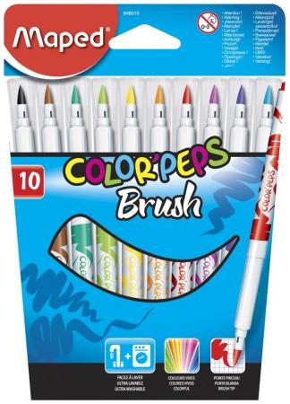 

Фломастеры MAPED 848010 COLORPEPS BRUSH 10цв