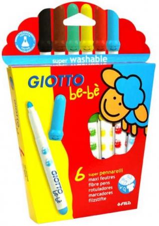

Фломастеры GIOTTO BE-BE 466600 Super Fibre Pens 6 цв детские