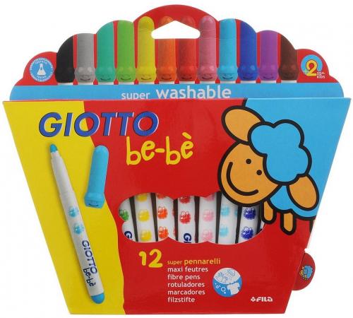 

Фломастеры GIOTTO BE-BE 466700 Super Fibre Pens 12цв детские