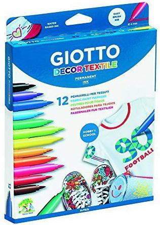 

Фломастеры GIOTTO 494900 DECOR TEXTILE для декора по ткани 12 цв