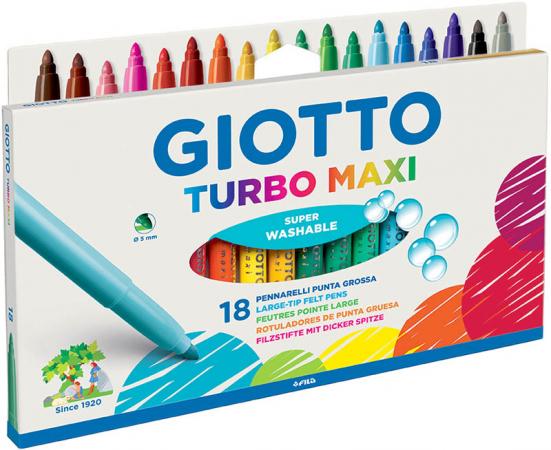 

Фломастеры GIOTTO 076300 TURBO MAXI 18 цв