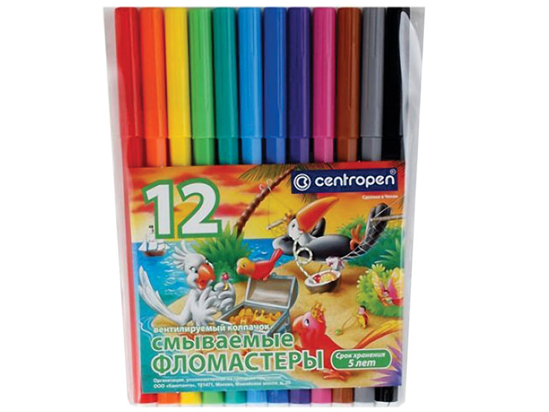 

Набор фломастеров Centropen Птицы 7790/12-87 1 мм 12 шт
