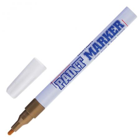 

Маркер-краска лаковый MUNHWA "Slim" SPM-07 2 мм золотистый