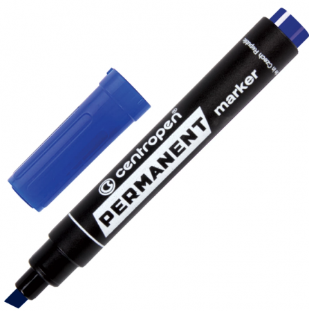 Маркер перманентный Centropen Маркер перманентный (нестираемый) 1-4,6 мм синий
