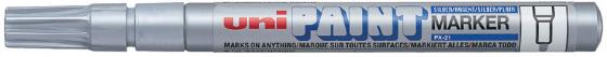 

Маркер-краска лаковый UNI Paint PX-21(L) SILVER 1,2 мм серебро