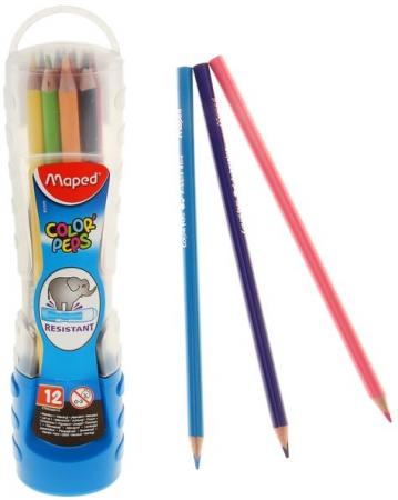 

Карандаши MAPED 832009 COLORPEPS 12 цв. ударопрочный тубус