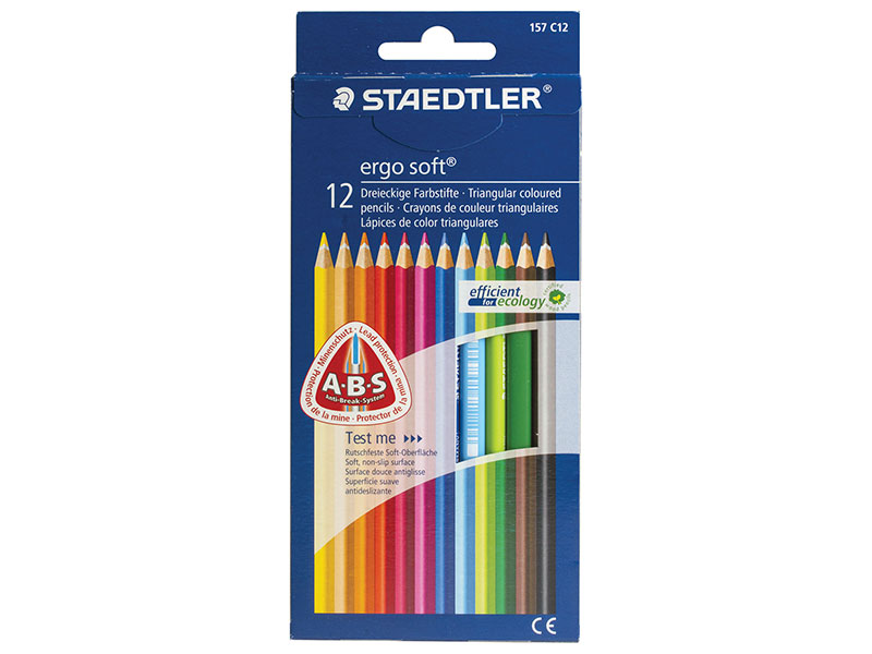 

Набор цветных карандашей Staedtler "Ergosoft" 12 шт 175 мм трехгранные, картонная коробка