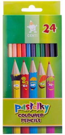 Карандаши цветные KOH-I-NOOR "Centi", 24 цвета, грифель 2,65 мм, заточенные, европодвес