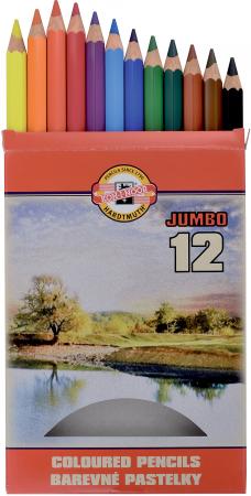 

Набор цветных карандашей Koh-i-Noor JUMBO OMEGA 3372012016KS 12 шт 175 мм