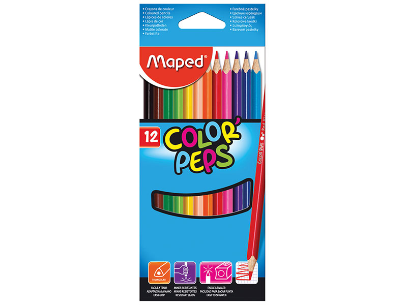 

Набор цветных карандашей Maped Color Pep's 12 шт