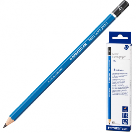 

Карандаш графитовый Staedtler "Mars Lumograph" 175 мм 4B