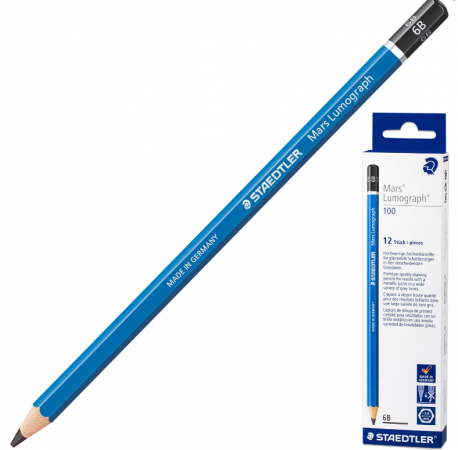 

Карандаш графитовый Staedtler "Mars Lumograph" 6B 175 мм