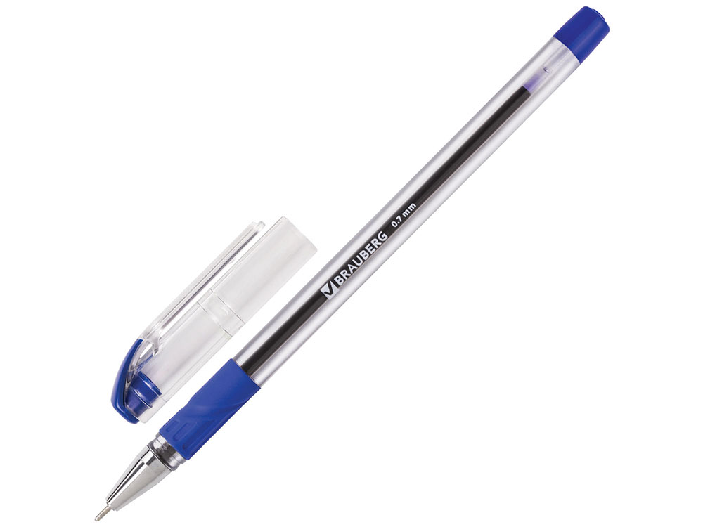 

Ручка шариковая масляная BRAUBERG Max-Oil синяя, игольчатый узел 0,7 мм, линия письма 0,35 мм