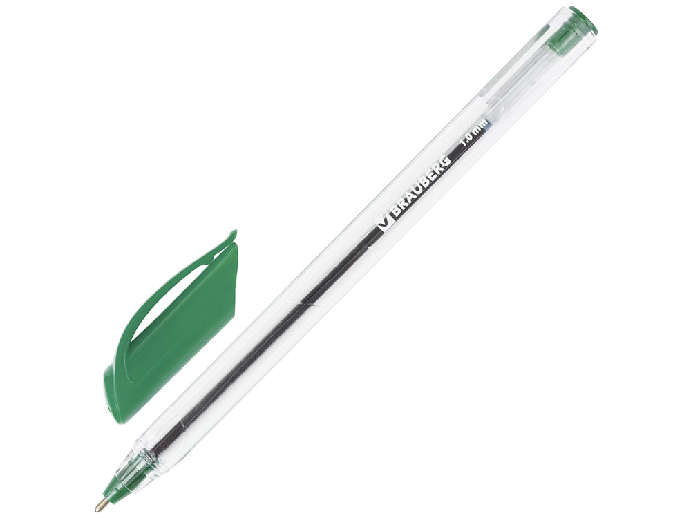

Ручка шариковая масляная BRAUBERG "Extra Glide", трехгранная, узел 1 мм, линия 0,5 мм, зеленая