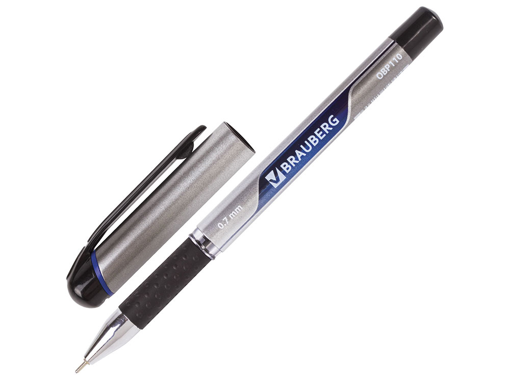 

Ручка шариковая масляная BRAUBERG "Signature", корпус с печатью, узел 0,7 мм, линия 0,35 мм, синяя