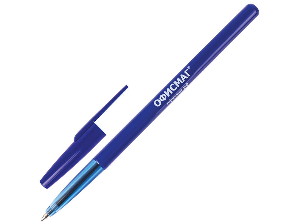 

Ручка шариковая ОФИСМАГ 141117 "Офисная" синий 0.5 мм