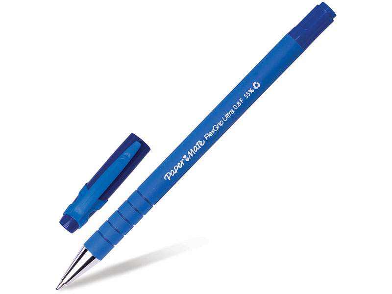 

Ручка шариковая PAPER MATE "Flexgrip Ultra", корпус soft-touch, узел 1,2 мм, линия 0,8 мм, синяя