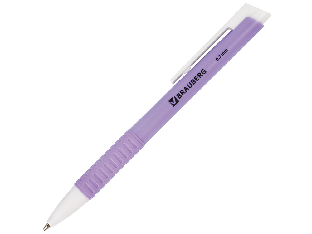 

Ручка шариковая автоматическая BRAUBERG "Sonata", корпус ассорти, узел 0,7 мм, линия 0,35 мм, синяя