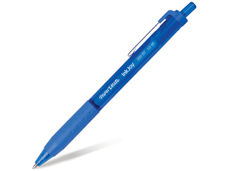 Ручка шариковая автоматическая PAPER MATE "Inkjoy 300 RT", узел 1,2 мм, линия 1 мм, синяя