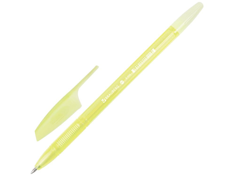 

Ручка шариковая BRAUBERG X-333 PASTEL, синяя, корпус тонирован. ассорти, 0,7мм, линия 0,35мм