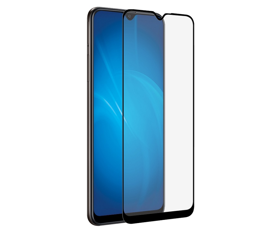 

Закаленное стекло с цветной рамкой DF sColor-84 black (fullscreen) для Samsung Galaxy A20s