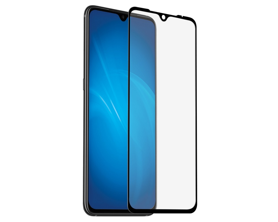 Закаленное стекло с цветной рамкой DF xiColor-54 black (fullscreen) для Xiaomi Mi 9/Mi 9 Lite/CC9