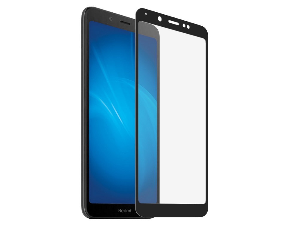 

Закаленное стекло с цветной рамкой DF xiColor-63 black (fullscreen) для Xiaomi Redmi 7A
