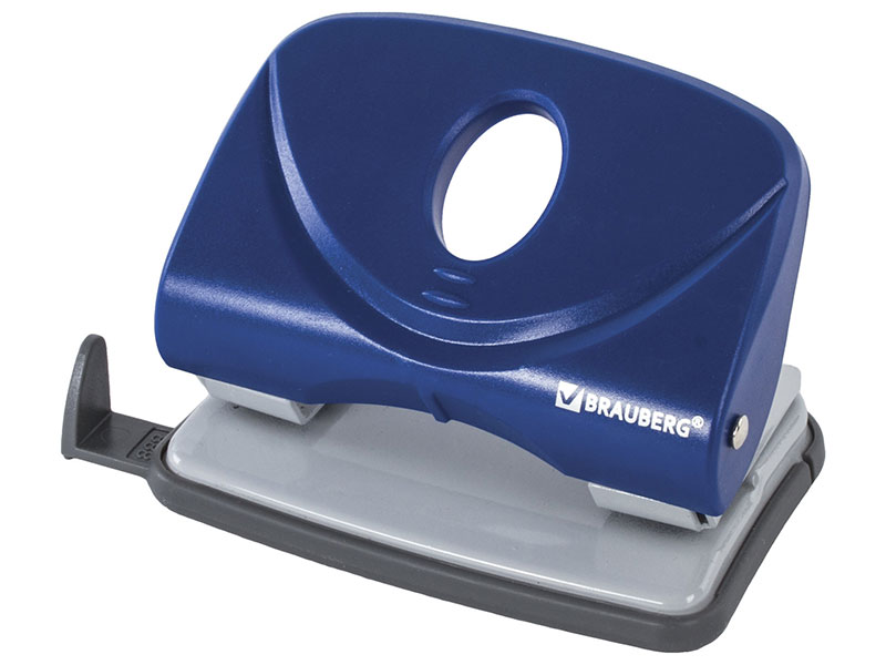 

Дырокол BRAUBERG "Original", средний, на 20 листов, синий, 222540