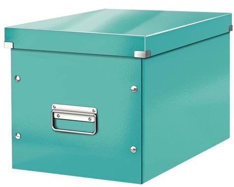 

Короб архивный LEITZ "Click & Store" L, 310х320х360 мм, ламинированный картон, разборный, бирюзовый