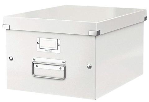 

Короб архивный LEITZ "Click & Store" M, 200х280х370 мм, ламинированный картон, разборный, белый