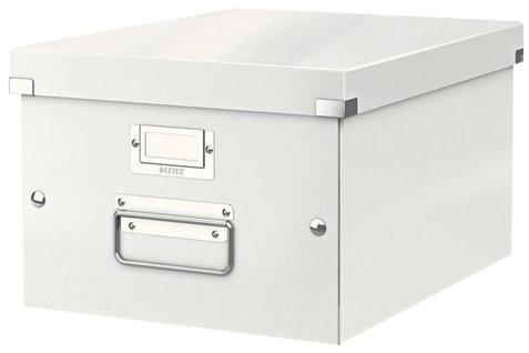 

Короб архивный LEITZ "Click & Store" L, 200х369х482 мм, ламинированный картон, разборный, белый
