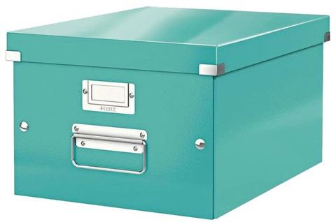 

Короб архивный LEITZ "Click & Store" M, 200х280х370 мм, ламинированный картон, разборный, бирюзовый