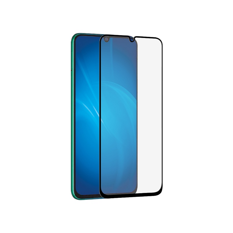 

Закаленное стекло с цветной рамкой (fullscreen+fullglue) для Samsung Galaxy M30s DF sColor-90 (black)