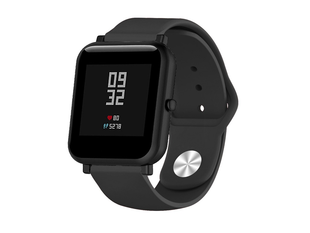 

Ремешок силиконовый для Xiaomi Amazfit Bip DF xiClassicband-01 (black)