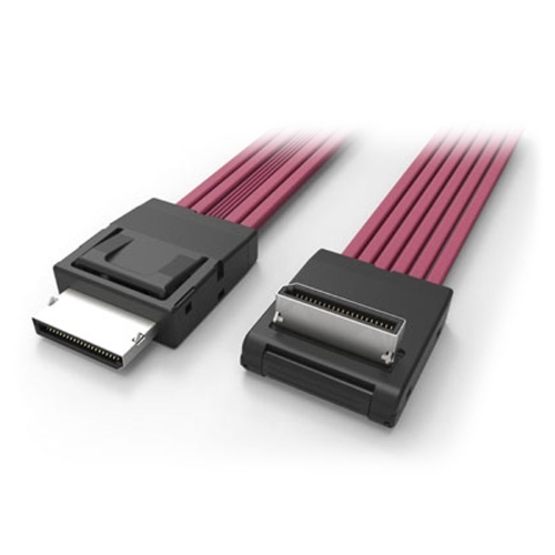 

Кабель Intel Oculink Cable Kit AXXCBL620CRCR, Single (Oculink 620mm Right to Right angle connector. Connects 1xNVMe Drive)