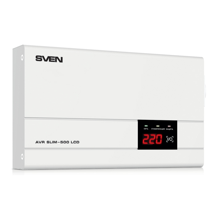 

Стабилизатор напряжения SVEN AVR SLIM-500 LCD