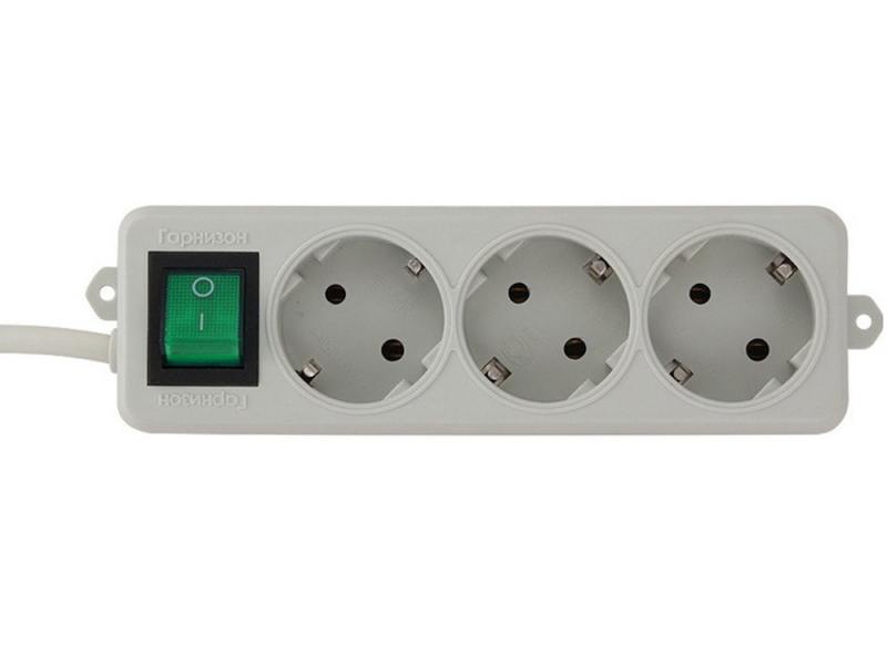 

Удлинитель Гарнизон EL-NB-G3-W-3 3 розетки 3 м белый